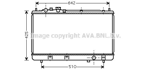 AVA QUALITY COOLING Радиатор, охлаждение двигателя MZ2173